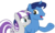 Size: 5222x3122 | Tagged: safe, artist:sketchmcreations, night light, twilight velvet, g4, my little pony: friendship is magic, the crystalling, absurd resolution, open mouth, raised hoof, ship:nightvelvet, simple background, smiling, transparent background, vector, voice actor joke