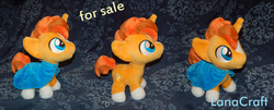 Size: 4908x1981 | Tagged: safe, artist:lanacraft, sunburst, g4, the crystalling, advertisement, chibi, irl, multeity, photo, plushie, solo