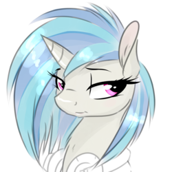 Size: 900x900 | Tagged: safe, artist:strachattack, dj pon-3, vinyl scratch, g4, female, headphones, solo