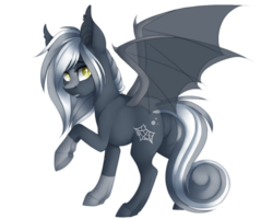 Size: 1000x800 | Tagged: safe, artist:silentwulv, oc, oc only, oc:gossamer, bat pony, pony, solo