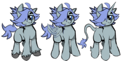 Size: 1331x662 | Tagged: safe, artist:perfectaquarium, oc, oc only, earth pony, pegasus, pony, unicorn