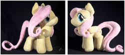 Size: 2450x1080 | Tagged: safe, artist:obcor, fluttershy, g4, irl, photo, plushie, solo