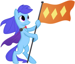 Size: 1460x1250 | Tagged: safe, artist:bootsyslickmane, oc, oc only, earth pony, pony, bipedal, blank flank, cape, clothes, flag, gem, hoof hold, necklace, simple background, solo, standing, trace, transparent background, victory