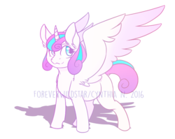 Size: 786x625 | Tagged: safe, artist:foreverwildstar, princess flurry heart, g4, the crystalling, female, solo
