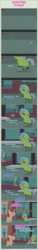 Size: 1205x7932 | Tagged: safe, artist:estories, oc, oc only, oc:quaint dart, oc:think pink, comic, magic, pointy ponies, rain, stranger danger, umbrella