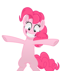 Size: 2663x3067 | Tagged: safe, artist:kehrminator, pinkie pie, g4, the crystalling, female, high res, simple background, solo, transparent background, vector