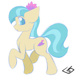 Size: 2000x2000 | Tagged: safe, artist:billysan727, coco pommel, g4, female, high res, missing accessory, solo