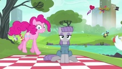 Size: 716x404 | Tagged: safe, screencap, maud pie, pinkie pie, g4, the gift of the maud pie