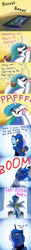 Size: 1200x9600 | Tagged: safe, artist:anticular, princess celestia, princess luna, pony, ask sunshine and moonbeams, g4, bipedal, brush, brushing, cellphone, clothes, crossover, dialogue, disney, drink, kuzco, levitation, magic, open mouth, palindrome get, phone, reference, shirt, spit take, suitcase, sunglasses, telekinesis, the emperor's new groove, vacation
