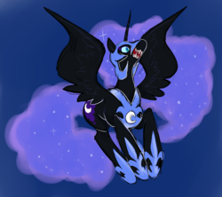 Size: 1928x1711 | Tagged: safe, artist:perfectaquarium, nightmare moon, g4, female, solo