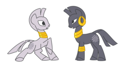 Size: 1280x689 | Tagged: safe, artist:hoverrover, zecora, zebra, g4, duality, jewelry, regalia, simple background, transparent background, wat, white with black stripes or black with white stripes?