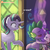 Size: 600x600 | Tagged: safe, artist:lumineko, edit, spike, starlight glimmer, dragon, pony, unicorn, g4, season 6, the crystalling, awkward, blushing, eyes closed, female, kissing, male, patreon, patreon logo, plushie, plushophilia, ship:sparlight, shipping, smooch, starlight glimmer plushie, straight