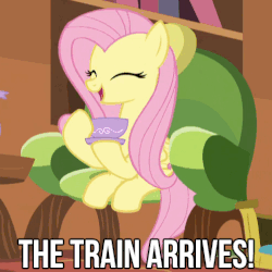Size: 497x497 | Tagged: safe, edit, screencap, fluttershy, g4, make new friends but keep discord, animated, caption, cropped, eyes closed, female, text