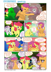 Size: 6197x8760 | Tagged: safe, artist:jeremy3, apple bloom, scootaloo, sweetie belle, earth pony, pony, comic:everfree, g4, absurd resolution, comic, crying, cutie mark crusaders