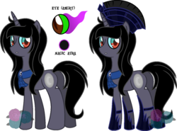 Size: 1024x758 | Tagged: safe, artist:t-aroutachiikun, oc, oc only, oc:prince thanatos, offspring, parent:king sombra, parent:princess luna, parents:lumbra, reference sheet, simple background, solo, transparent background