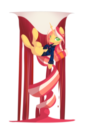 Size: 2508x3541 | Tagged: safe, artist:xsidera, oc, oc only, oc:juicy juice, cup, high res, solo, tiny ponies