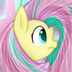 Size: 2500x2500 | Tagged: safe, artist:applejacks2, fluttershy, g4, female, high res, rainbow power, solo