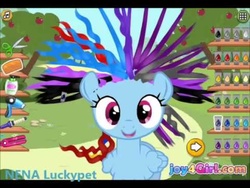 Size: 480x360 | Tagged: safe, rainbow dash, g4, flash game, game, wat