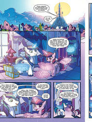 Size: 720x960 | Tagged: safe, artist:tony fleecs, idw, shining armor, twilight sparkle, alicorn, pony, unicorn, friends forever #26, g4, my little pony: friends forever, spoiler:comic, crystal empire, female, male, mare, preview, stallion, twilight sparkle (alicorn)