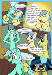Size: 2800x4000 | Tagged: safe, artist:theponypretender, comet tail, lyra heartstrings, red delicious, comic:a lyrabon adventure, g4, apple family member, comic