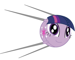 Size: 536x432 | Tagged: artist needed, safe, twilight sparkle, g4, command and conquer, crossover, female, red alert 3, red alert 3: paradox, solo, sputnik, twilight sparknik, wat