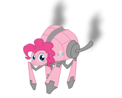 Size: 536x432 | Tagged: artist needed, safe, pinkie pie, g4, command and conquer, crisis drone, crossover, female, red alert 3, red alert 3: paradox, solo, wat