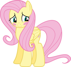 Size: 6000x5690 | Tagged: safe, artist:pilot231, fluttershy, pegasus, pony, g4, scare master, absurd resolution, blushing, cute, daaaaaaaaaaaw, female, shyabetes, simple background, solo, transparent background, vector