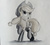 Size: 750x671 | Tagged: safe, artist:ncmares, applejack, pony, g4, boots, female, fireproof boots, grayscale, monochrome, open mouth, raised hoof, solo, traditional art