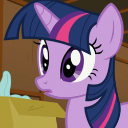 Size: 1045x1045 | Tagged: safe, screencap, twilight sparkle, g4, the show stoppers, bust, cropped, solo