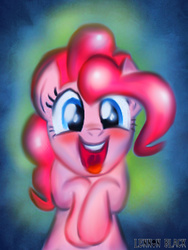 Size: 492x656 | Tagged: safe, artist:lennonblack, pinkie pie, g4, female, looking at you, solo