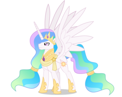 Size: 4000x3173 | Tagged: safe, artist:xebck, princess celestia, alicorn, pony, g4, armor, high quality, high res, king solaris, male, png, prince, prince solaris, render, rule 63, show accurate, simple background, smiling, solo, transparent background, vector