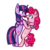 Size: 2500x2500 | Tagged: safe, artist:applejacks2, pinkie pie, twilight sparkle, alicorn, pony, g4, bipedal, dancing, female, high res, lesbian, mare, ship:twinkie, shipping, twilight sparkle (alicorn)