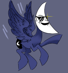 Size: 751x800 | Tagged: artist needed, safe, princess luna, g4, /pone/, 8chan, female, moonman, moonmare, racism, solo