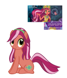 Size: 637x738 | Tagged: safe, artist:berrypunchrules, applejack, gloriosa daisy, verity lucky, crystal pony, earth pony, human, pony, equestria girls, g4, my little pony equestria girls: legend of everfree, the crystalling, cute, daisybetes, earth pony gloriosa daisy, equestria girls ponified, female, guess, headband, jossed, mare, ponified, simple background, solo, speculation, transparent background
