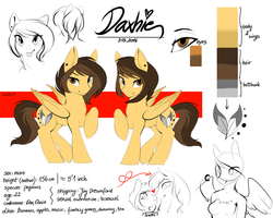 Size: 1280x1024 | Tagged: safe, artist:php41, derpibooru exclusive, oc, oc only, oc:daxhie, looking at you, reference sheet, solo