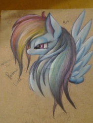 Size: 1024x1365 | Tagged: safe, artist:capitanaizi, rainbow dash, g4, female, solo, watermark