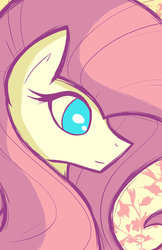 Size: 3300x5100 | Tagged: safe, artist:flamevulture17, fluttershy, g4, female, profile, solo