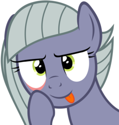 Size: 5450x5760 | Tagged: safe, artist:slb94, edit, vector edit, limestone pie, earth pony, pony, g4, :p, absurd resolution, akanbe, eyelid pull, female, simple background, smiling, solo, tongue out, transparent background, vector, when she smiles