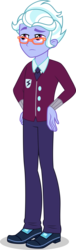 Size: 1528x5000 | Tagged: safe, artist:xebck, sugarcoat, equestria girls, g4, my little pony equestria girls: friendship games, clothes, crystal prep academy, crystal prep academy uniform, crystal prep shadowbolts, equestria guys, glasses, high res, male, necktie, rule 63, school uniform, simple background, solo, transparent background, vector