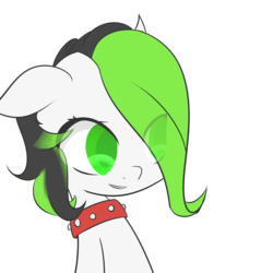 Size: 2000x2000 | Tagged: safe, artist:notten1, oc, oc only, oc:allie, collar, dog collar, high res, simple background, solo, transparent background