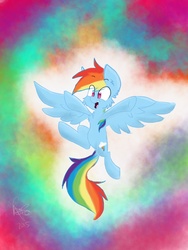 Size: 768x1024 | Tagged: safe, artist:lumepone, rainbow dash, g4, cheek fluff, chest fluff, female, solo