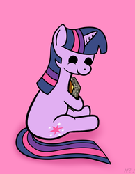 Size: 786x1015 | Tagged: safe, artist:mr-1, twilight sparkle, g4, book, female, solo