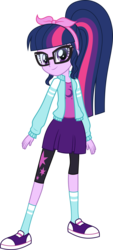 Size: 2252x5000 | Tagged: safe, artist:xebck, sci-twi, twilight sparkle, equestria girls, g4, my little pony equestria girls: friendship games, alternate clothes, alternate hairstyle, clothes, cute, doll, equestria girls minis, female, glasses, high res, shoes, simple background, skirt, sneakers, solo, toy, transparent background, vector