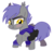 Size: 528x498 | Tagged: safe, artist:pepooni, oc, oc only, oc:midnight blossom, bat pony, pony, blushing, clothes, female, hoodie, looking back, pants, solo