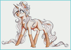 Size: 1024x721 | Tagged: safe, artist:gloriajoy, oc, oc only, pony, unicorn, solo