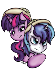 Size: 1704x2312 | Tagged: safe, artist:johesy, shining armor, twilight sparkle, g4, spoiler:comic, brother and sister, helmet, piggyback ride, siblings