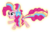 Size: 10065x6419 | Tagged: safe, artist:kimberlythehedgie, pinkie pie, g4, twilight's kingdom, absurd resolution, female, open mouth, rainbow power, simple background, solo, transparent background, vector