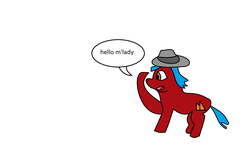 Size: 1594x927 | Tagged: safe, artist:amateur-draw, oc, oc only, brony, fedora, hat, m'lady, ms paint, text