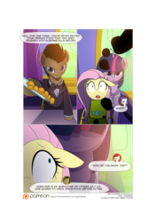 Size: 3541x5016 | Tagged: safe, artist:gashiboka, doctor whooves, fluttershy, rarity, roseluck, time turner, twilight sparkle, alicorn, earth pony, pegasus, pony, unicorn, comic:recall the time of no return, g4, comic, drugged, offscreen character, patreon, patreon logo, pointy ponies, twilight sparkle (alicorn), tyrant sparkle