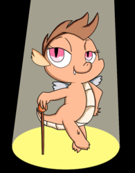 Size: 749x961 | Tagged: safe, artist:chiptunebrony, idw, whimsey weatherbe, dragon, g3, g3.5, g4, andy price, baby dragon, dragoness, g3.5 to g4, generation leap, idw publishing, rod, smiling, spotlight, style emulation, wings